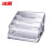 冰禹 BYlj-263 广告名片座 透明塑料桌面收纳盒 多功能大容量透明名片盒 三格