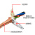 惠利得TRVVP双绞高柔拖链电缆屏蔽线2 3 4 6 8 10芯0.3 0.5信号控制电缆 拖链屏蔽6*0.5（外径8)