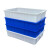 京酷加厚方盘塑料盒子长方形周转箱方盒胶盘塑料方盘胶盒周转盒1号方盘蓝色L615*W415*H125m 4号方盘白色L370*W250*H65mm