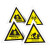 上柯 AF075 危险废物标识牌 危废间固废环保管理制度牌定制 带字危险废物三角牌铝板