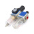 鑫官气动气源处理器二联件过滤器 油水分离器 两联件GFC400-15