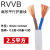 普霖乐 电线2芯RVVB.0.75/1/1.5/2.5/4平方软护套线平行线防水防冻电源线 备件 2芯2.5平方（1米价） 