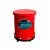 JESERY杰苏瑞 化学品处理 10加仑脚踏式红色防火垃圾桶 工业垃圾桶 实验室废弃物垃圾桶JESERY-10