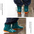京斯坦 雨鞋 女式短款中筒绿色PVC橡胶防滑雨鞋成人休闲防水鞋   绿色 41码 
