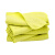 食安库（SHIANKU）超细纤维珍珠抹布 工厂药厂车间 无尘布不掉毛清洁毛巾 黄色10条装（25*25cm）