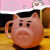 XKJ白菜猪杯创意猪猪派队陶瓷杯子ins高颜值马克杯送女生生日礼物马 白菜猪猪杯【下单送金勺】