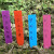 安赛瑞 一字型加厚PP标签（500个）园艺标签一字型插地标签PP塑料标签 粉色 10×2cm 530276