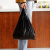 欧润哲 垃圾袋 9L特厚版黑色背心式手提胶袋 办公室客厅卧室塑料袋商用单位机构垃圾废品袋100个