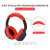 沃科博适用于SONY索尼WH-1000XM4头戴式蓝牙耳机保护套全包横头梁套WH-1 红色全包头梁拉链式保护套 索尼WH-1000XM4