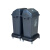 白云超宝四轮子底座弹盖垃圾桶小型带盖厨房卫生间可移动分类组合 【60L】四轮底座弹盖垃圾桶B-014A