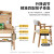 花王儿童书桌学习桌中小学生实木书架可升降写字台2012#1.2米桌椅套装