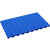 塑料仓库防潮垫板超市库房地垫栈板冷库垫板地台板网格板托盘卡板 圆孔加厚蓝100*60*5厘米超值款