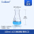高硼硅加厚三角烧瓶 耐高温玻璃锥形瓶25ml/50ml/100/150/200/250/300 100ml三角瓶喇叭口(2个)