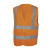 DELTAPLUS 代尔塔404015荧光可视工作服美标马甲款橙色 L码（单位：件）