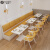 灰兔西餐厅茶餐厅洽谈卡座沙发小吃店甜品店烘焙店休闲区奶茶店咖啡 1.2米黄色双人沙发