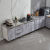 迪拜尔 厨房橱柜灶台组合柜不锈钢厨柜 1.6米左三抽右单盆【可选左】