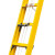 兴航发 XHF-QJYD4 玻璃钢全绝缘伸缩单梯 4米内抽绝缘伸缩梯子收2.5米升高3.66米耐压35KV电工工程梯子