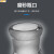 贝傅特 玻璃容量瓶 玻璃刻度容量瓶高硼硅玻璃密封透明棕色磨砂瓶口实验用品 透明250ML 