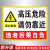 高压危险请勿靠近安全警示牌配电房有电危险闲人免进提 PVC塑料板(类似银行卡) 22x30cm