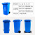 户外分类垃圾桶240L120升80升小区公共场合商用环卫挂车桶 苏州版/带轮/100升绿色可回收