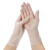COFLYEE 美容美发多用途一次性PVC手套pvc防护手套餐饮烘焙20只 透明50只装 S(小号)