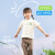 aqpa[UPF50+]儿童防晒短袖T恤速干 蓝色条纹（小老虎） 100cm 