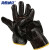 海斯迪克 防油耐磨劳保手套 电焊工皮质防护手套HKQS-3 随机颜色(1双) 