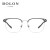 暴龙（BOLON）近视眼镜框王俊凯同款轻商务光学镜架BJ7130 B15-银色 单镜框