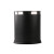 舒弗 椭圆形黑色烤漆垃圾桶 不锈钢垃圾桶无盖 单层225*255MM 单位：个
