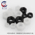 楚昌 TCLM53 塑料螺母绝缘塑胶螺帽六角尼龙螺母 黑色M10（100个）