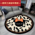 圆形地毯电脑椅垫子卧室客厅可爱卡通粉色潮牌床边毯沙发耐脏地毯 YX-1217 直径:80厘米[环保无味]