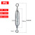 镀锌开体花篮螺丝钢丝绳拉紧器收紧器伸缩紧绳器花兰螺栓M6/8/10 [镀锌]圈+圈M6*100