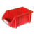 和崟 A3组立零件盒红色 组合式收纳盒塑料物料盒 工具螺丝盒分类盒库房仓库斜口收纳盒