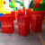 定制红色塑料周转箱长方形大号带盖收纳箱加厚工业储物盒不良品箱 55*41*33cm 红色无盖