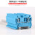 铸固 ST弹簧接线端子 快速对插连接器头导轨式直插型端子 ST4-蓝色(100只/盒)
