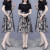拉夏贝尔连衣裙女2024年夏季新款短袖收腰时尚显瘦名媛蕾丝气质仙女裙子 图片色 2XL