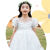 尤克达蒂 YOOKDD六一儿童节夏季合唱演出服女童蓬蓬裙男童短袖礼服小学生表演服装 白色 110