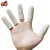 世霸 SHIBA 加厚防滑指套护指耐磨乳胶橡胶防护点钞保护工业劳保一次性手指头套 防滑手指套白色300只 S码