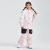 狮奥利兴23新款滑雪服套装儿童保暖加厚防风防水户外雪服 紫色（女） 110