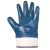 Rockwell 装卸打包机械维修耐油丁腈橡胶浸胶手套工业劳保手套DA1001 蓝色 10副