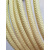 凯夫拉绳 芳纶高温绳 芳纶绳消防逃生防火绳阻燃绳高强度拉力鞋带 黄色 5mm/10米
