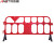 安达通 胶马护栏 加长塑料移动隔离网道路交通护栏隔离栏 2米*1米红色
