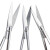 午励 实验用剪刀 不锈钢实验室手术剪刀 弯刀 手术弯尖22cm 