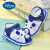 迪士尼（Disney）夏季婴儿学步鞋 男女童叫叫鞋牛筋底凉鞋 卡通宝宝鞋软底防滑童鞋 A-8蓝色 叫叫鞋 内长11.5cm 15码