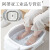 大团小圆日本可折叠泡脚桶便携式过小腿足浴盆泡脚塑料洗脚按摩桶神器 可折叠洗脚桶带按摩