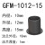 GFM-0810120910-679工程塑料法兰轴承套自润滑衬套耐磨套 GFM-1012-15