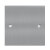 86型不锈钢盖板明装底盒水空白面板开关插座拉丝暗盒盲板装饰片 银灰色86型不锈钢单独盖板