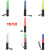 朋力安 交通指挥棒 交通疏导应急指挥棒 磁吸+照明LED闪光荧光棒 道路安全警示指挥棒 26cm电池款红绿色