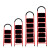 奥鹏家用梯子四步梯加厚梯子 家用折叠梯移动楼梯人字梯包邮 AP-9102W 二步红色