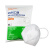 康特卫KN95口罩防尘防PM2.5颗粒物工业沙尘防护五层过滤效率95%袋装50只 白色 11.5*16.5cm 
